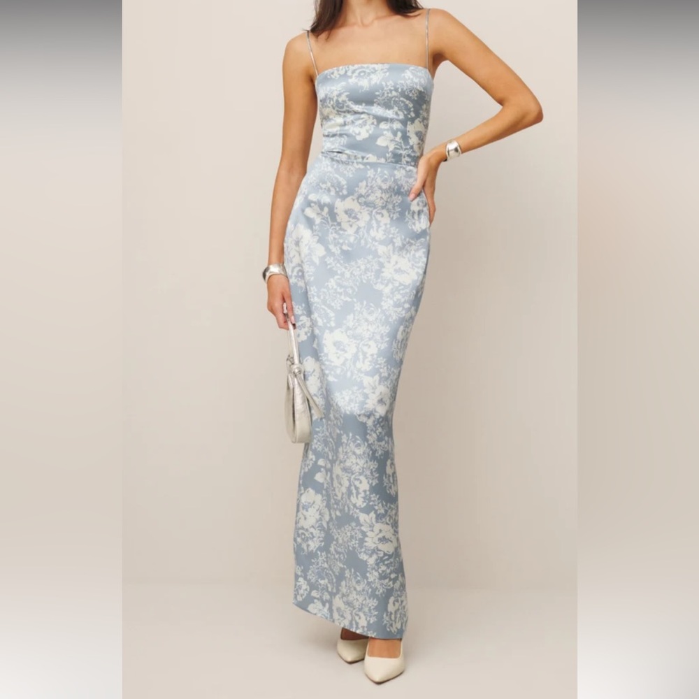 Reformation Frankie Silk Dress- worn once!